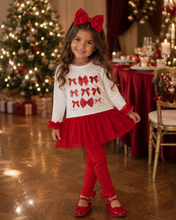 Load image into Gallery viewer, Caramelo red bows top &amp; legging set