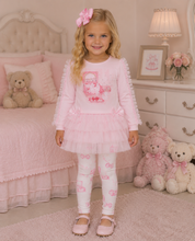Load image into Gallery viewer, Caramelo pink jewellery box top &amp; legging set