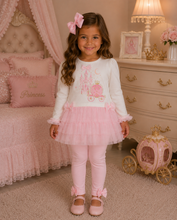 Load image into Gallery viewer, Caramelo pink ‘once upon a time’ top &amp; legging set 🏰