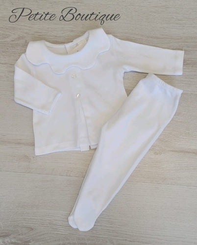 Spanish white unisex 2pc set