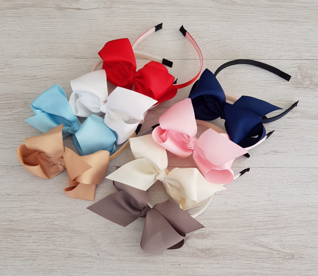 5” bow hairband