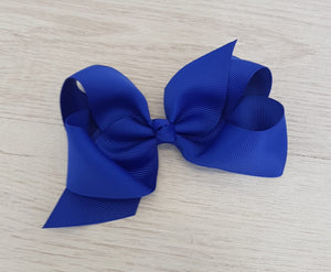 Royal blue hair bow