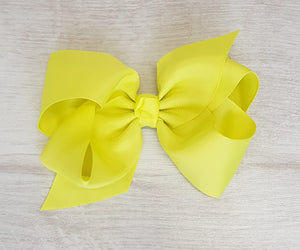 Lemon/lime hair bow