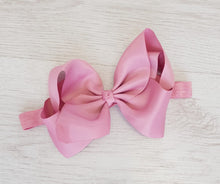 Load image into Gallery viewer, Dusky pink hair bow