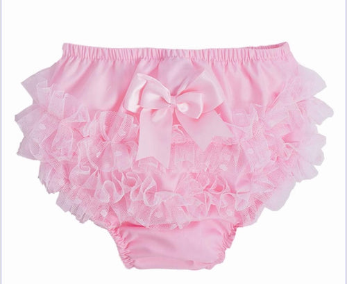 Pink frilly pants