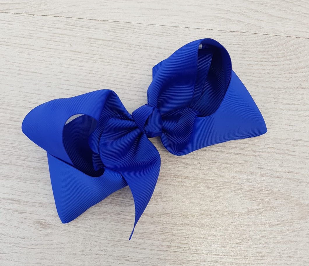 Royal blue hair bow