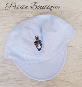 Rabbit embroidered peak cap