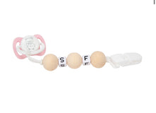 Load image into Gallery viewer, Spanish dolls white/pink dummy &amp; dummy clip