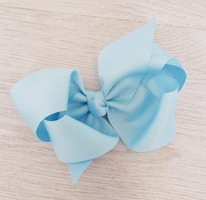 Baby blue hair bow