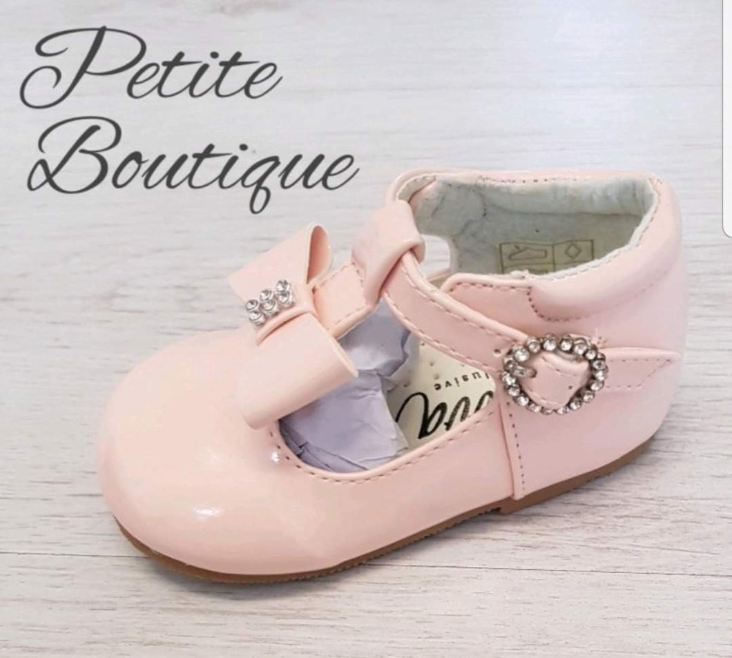 Pink T-bar shoes