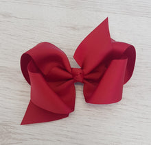 Load image into Gallery viewer, Burgundy hair bow