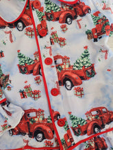 Load image into Gallery viewer, Girls Christmas truck print Christmas pyjamas🎁🎄