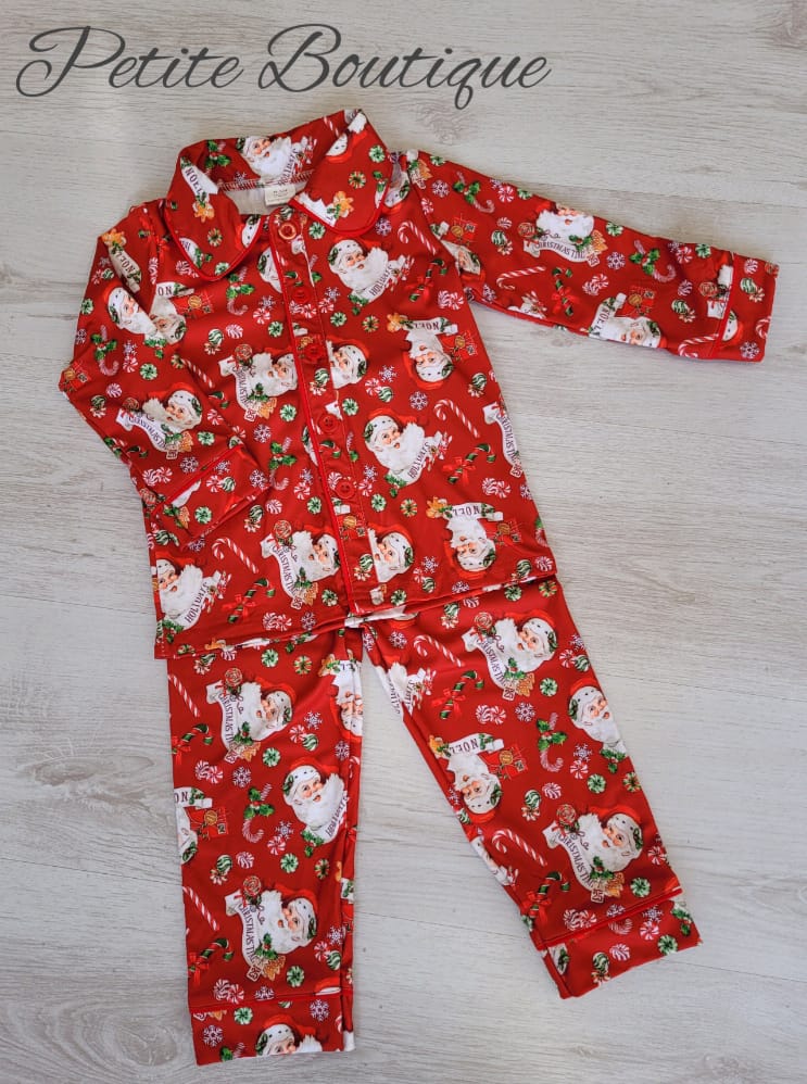 Boys Santa print Christmas pyjamas🎅🏻