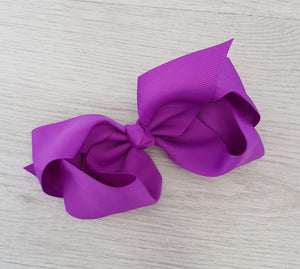Purple hair bow