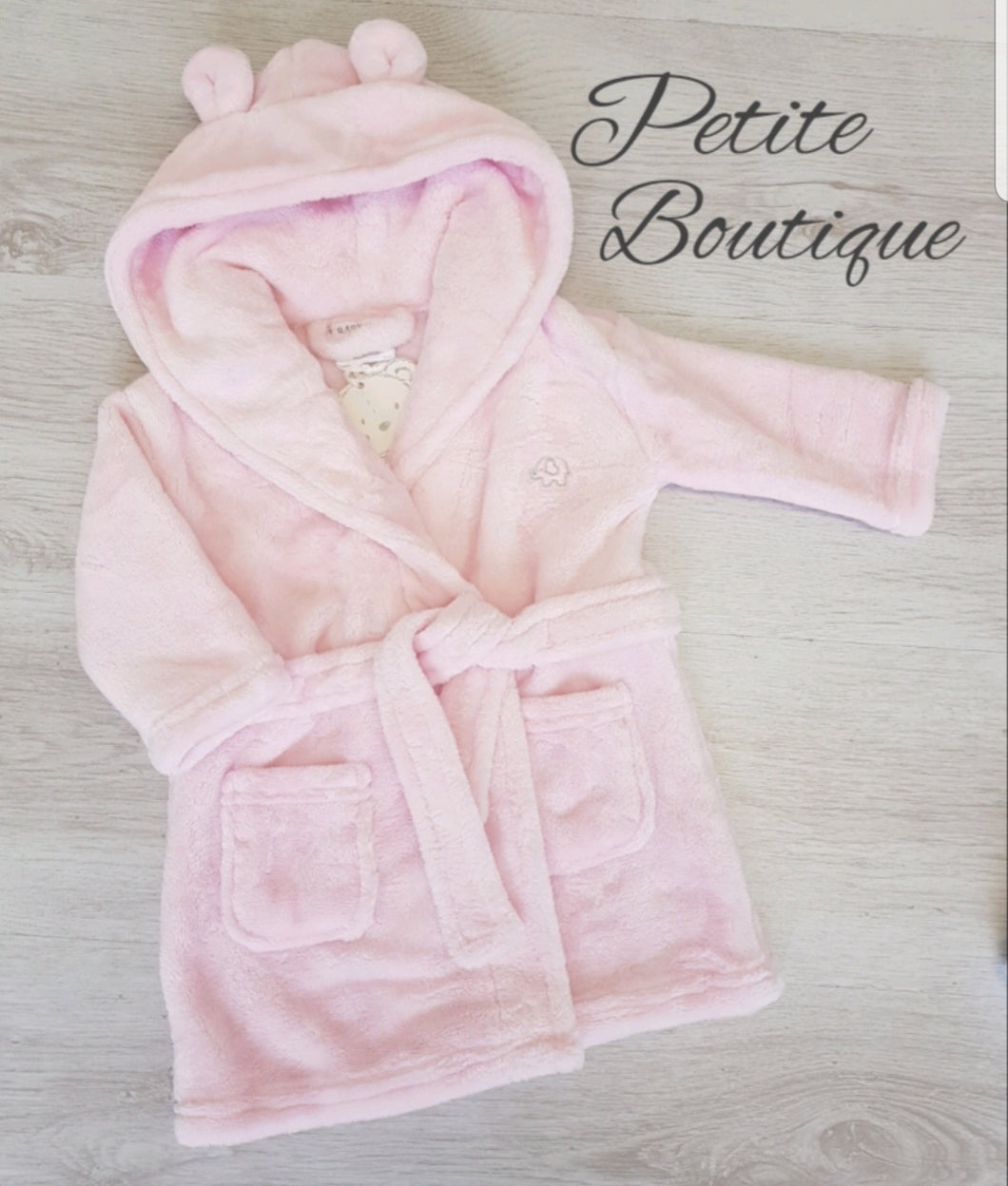 Pink soft dressing gown