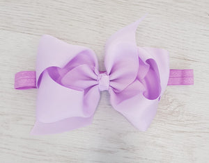 Lilac hair bow