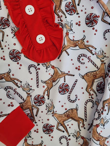 Reindeer print Christmas pyjamas🦌
