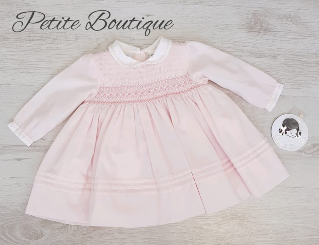Sarah Louise pink smock dress