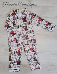 Boys Santa & reindeer print Christmas pyjamas🦌🎅🏻