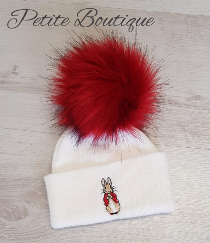 Peter rabbit pom pom clearance hat