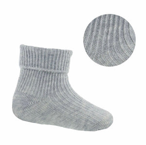 Grey plain ankle sock