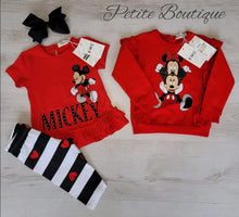 Load image into Gallery viewer, EMC Mickey top &amp; 3/4 length legging set