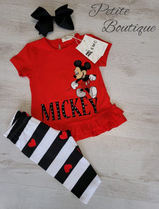 EMC Mickey top & 3/4 length legging set