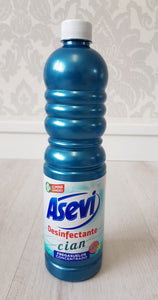 Asevi floor cleaner/concentrated disinfectant - Blue cian 1L🌊
