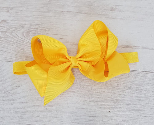 Yellow hair bow