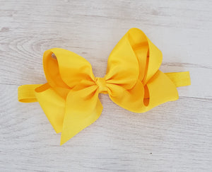 Yellow hair bow