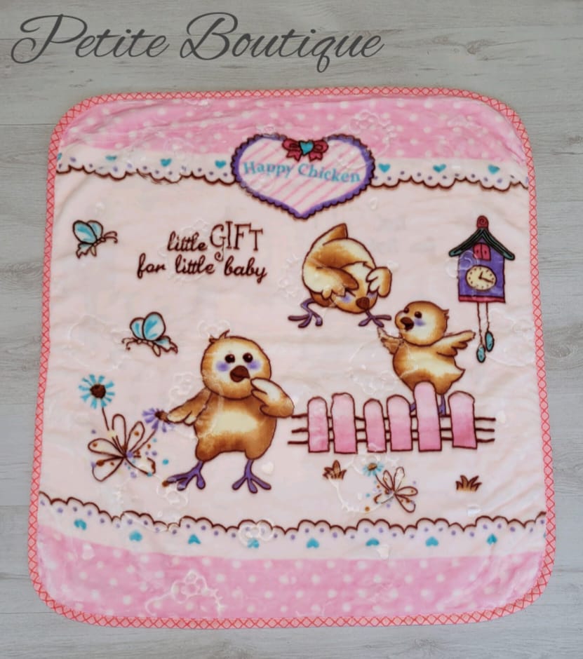 Pink Easter mink blanket