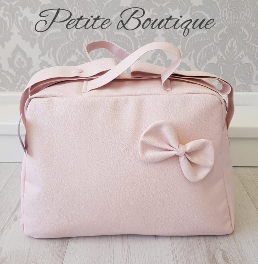 Spanish pink pram bag