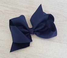 Load image into Gallery viewer, Navy blue hair bow