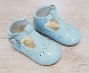 Blue patent t-bar shoes – Petite boutique children's wear